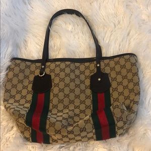 Authentic Gucci Web Handbag